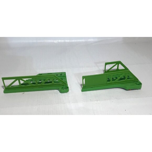 Thomas the Train Trackmaster Partial Cut Bridge Overpass Tracks Green Set of 2 - Picture 5 of 11